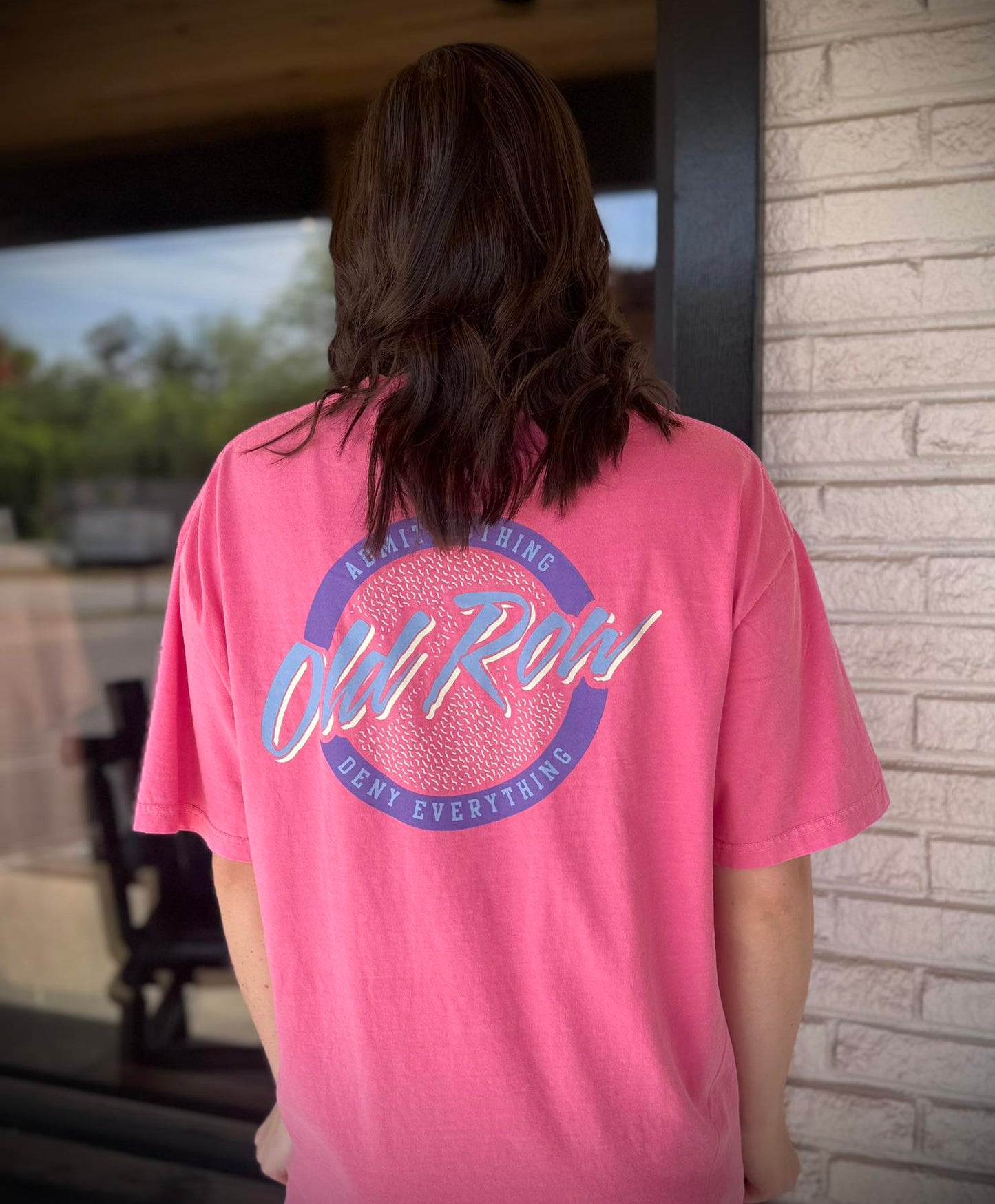 Old Row Outdoors Women's Crunchberry Circle Logo  S/S TEE Shirt