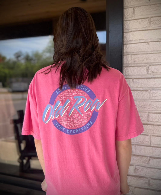 Old Row Outdoors Women's Crunchberry Circle Logo  S/S TEE Shirt