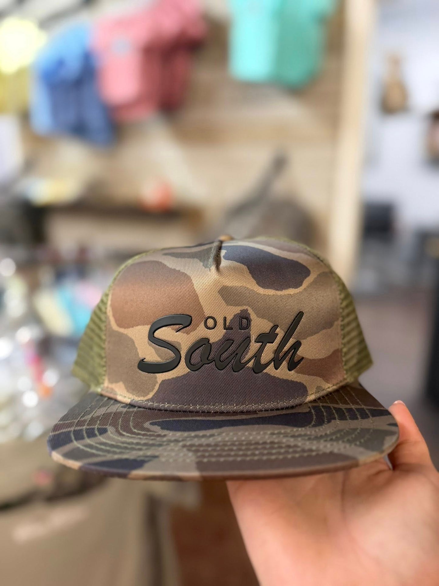 Old South Apparel Youth Patch Thicket Camo Snapback Hat