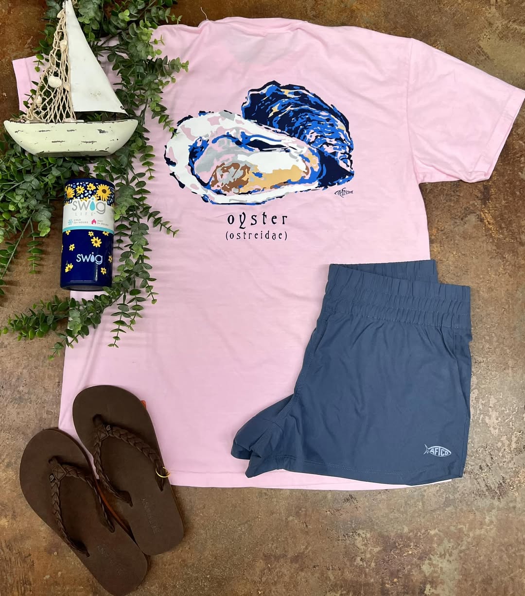 PHINS Apparel Women's Oyster Non Pocket S/S TEE Shirt
