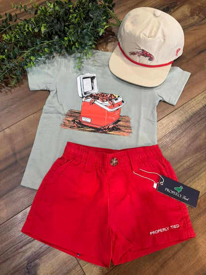Properly Tied Youth Crawfish Cooler S/S TEE Shirt