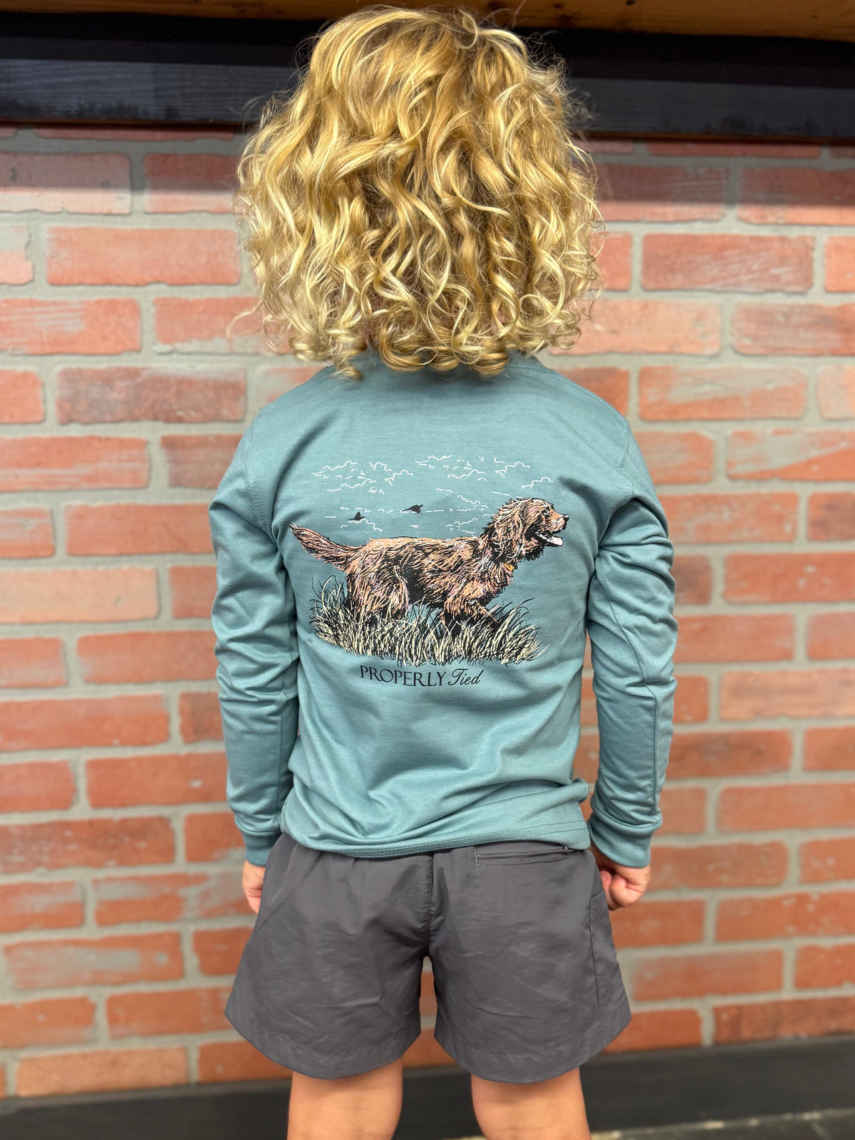 Properly Tied Youth Boys Boykin L/S TEE Shirt