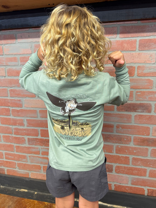 Properly Tied Youth Boys Dove Decoy L/S TEE Shirt