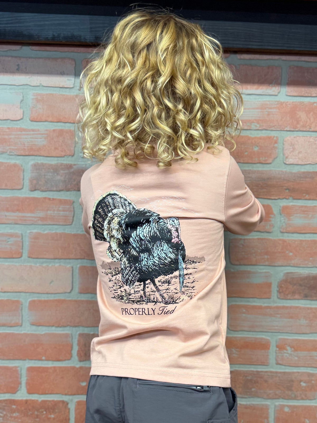 Properly Tied Youth Boys Gobbler L/S TEE Shirt