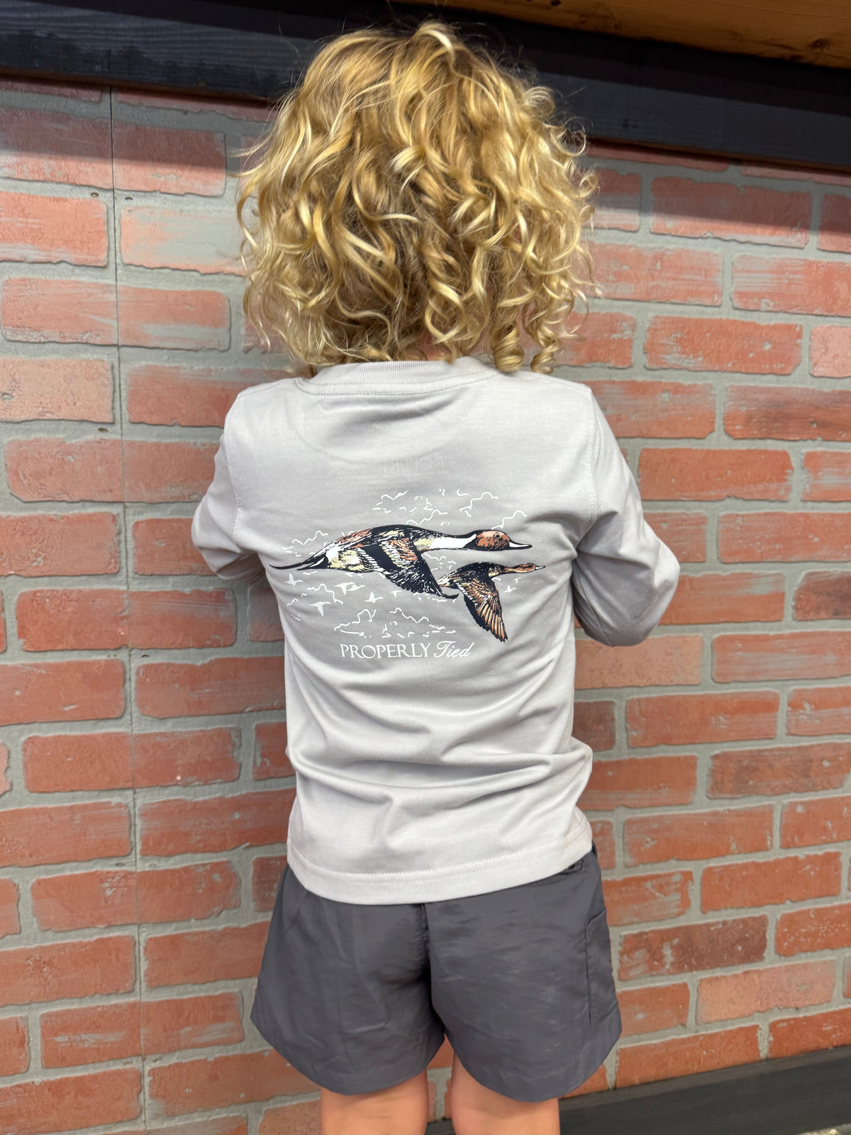 Properly Tied Youth Boys Pintails L/S TEE Shirt
