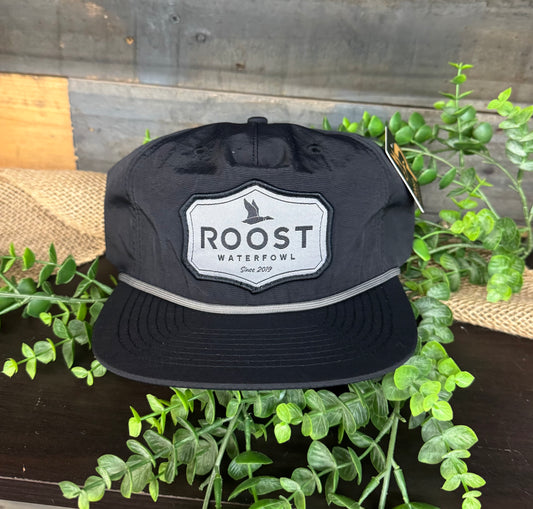 Roost Waterfowl Shield Patch Rope Snapback Hat