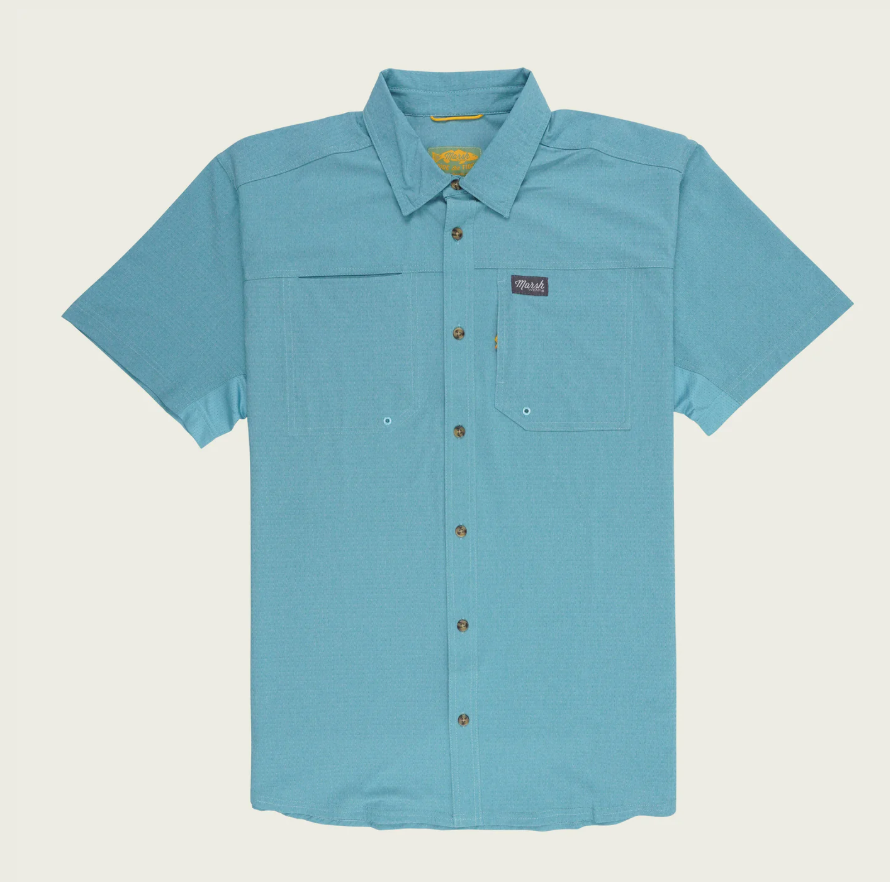 Marsh Wear Apparel Men's Lenwood Printed S/S Button Down Shirt