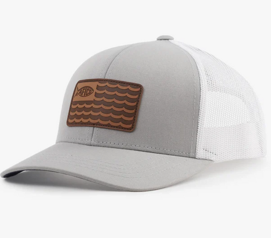 Aftco Men's Canton Leather Patch Snapback Hat