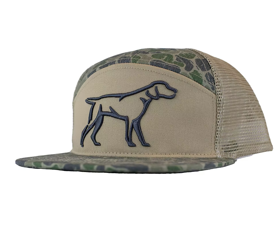 Fieldstone Outdoors 3D Puff Dog Logo 7 Panel Snapback Hat