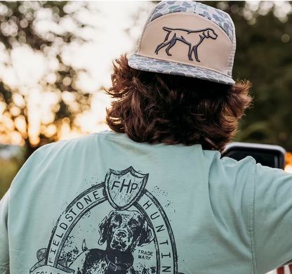 Fieldstone Outdoors 3D Puff Dog Logo 7 Panel Snapback Hat