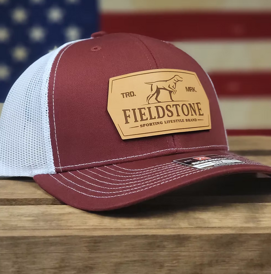 Fieldstone Apparel Leather Dog Patch Snapback Hat