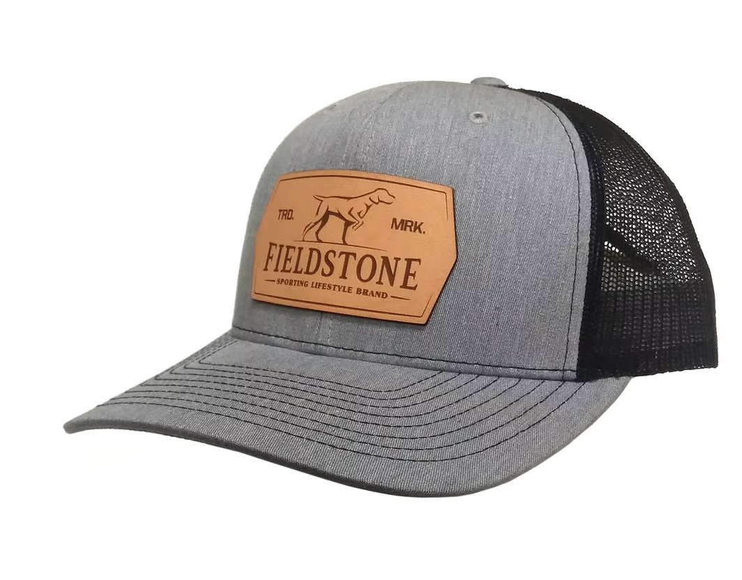 Fieldstone Apparel Leather Dog Patch Snapback Hat