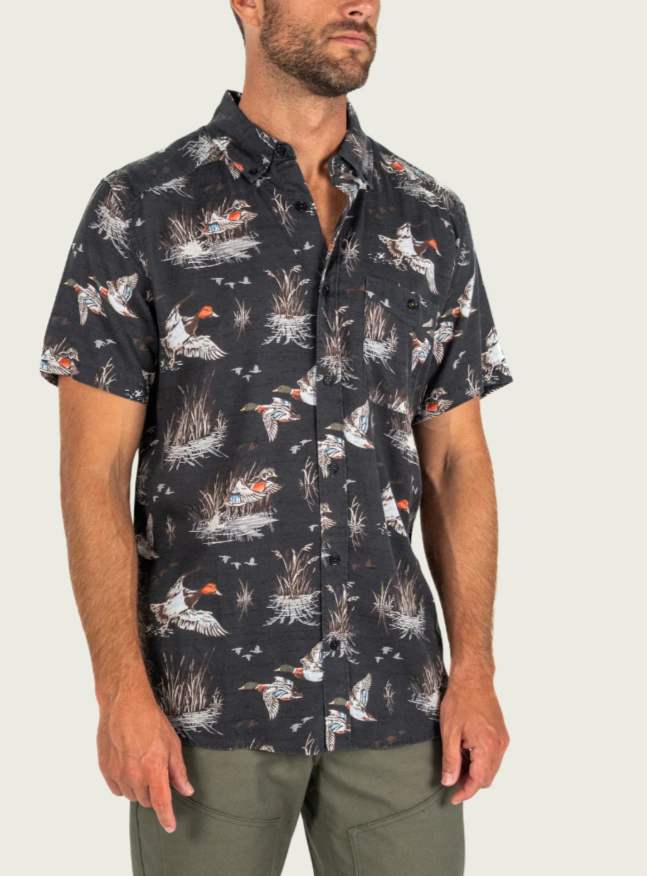 Marsh Wear Apparel Men's Hagood Woven S/S Button Down Shirt