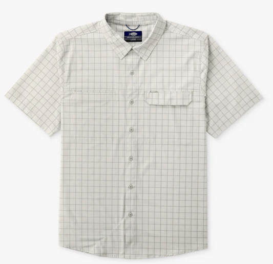 Aftco Air O Mesh Printed S/S Button Down Shirt