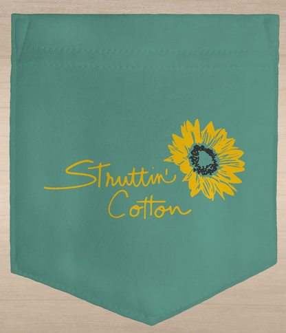 Struttin Cotton Women's Boykin with Sunflowers S/S TEE Shirt