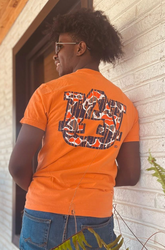 Speckle Bellies Auburn Camo Logo S/S TEE Shirt
