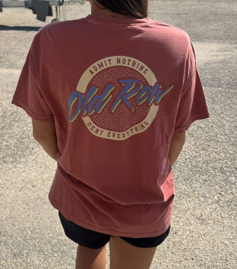 Old Row Outdoors Circle Logo W Blue Pocket S/S TEE Shirt