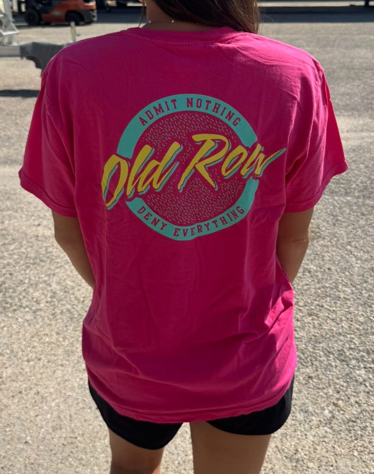 Old Row Outdoors Women's Circle Logo W Teal S/S TEE Shirt
