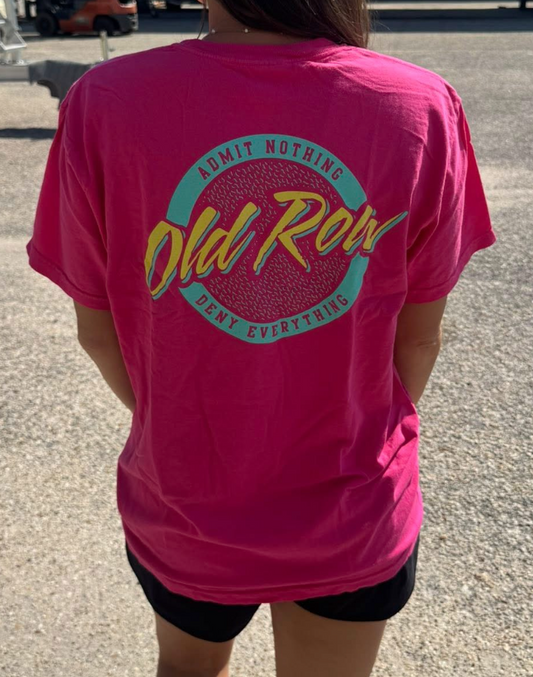 Old Row Outdoors Women's Circle Logo W Teal S/S TEE Shirt
