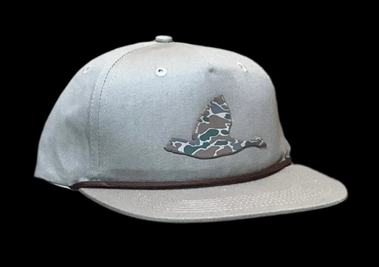 Speckle Bellies Camo Goose Patch Rope Snapback Hat
