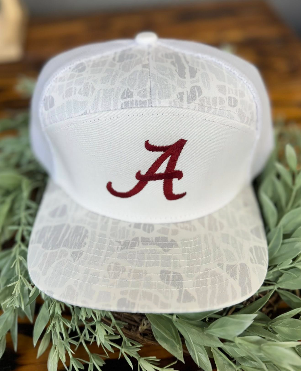 Speckle Bellies Alabama 7 Panel Snapback Hat