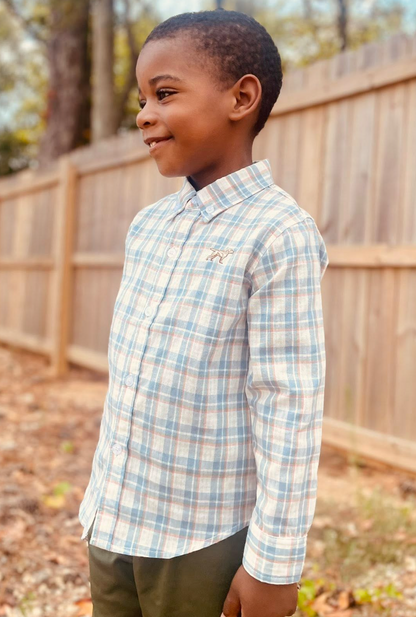 Fieldstone Outdoors Youth Stapleton Button Down L/S Shirt