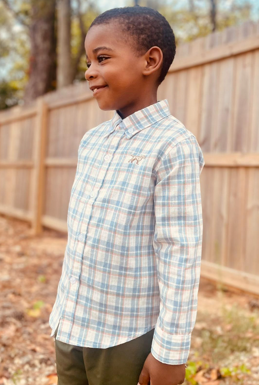 Fieldstone Outdoors Youth Stapleton Button Down L/S Shirt