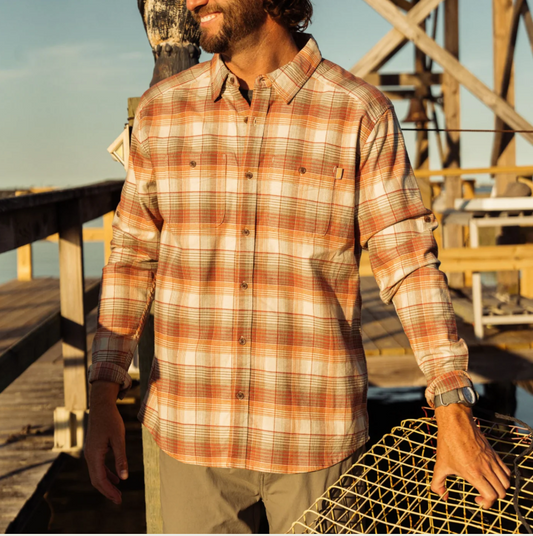 Marsh Wear Apparel Men's Westerly Flannel L/S Button Down Shirt