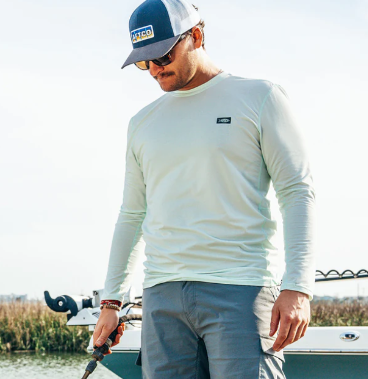 Aftco Men's Airo O Mesh L/S Performance Shirt