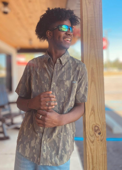 Aftco Men's BoatBar Button Down S/S Shirt