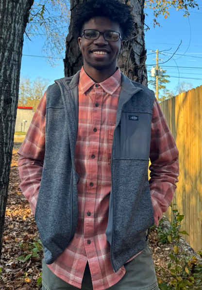 Aftco Men's Lager flannel Button Down L/S Shirt