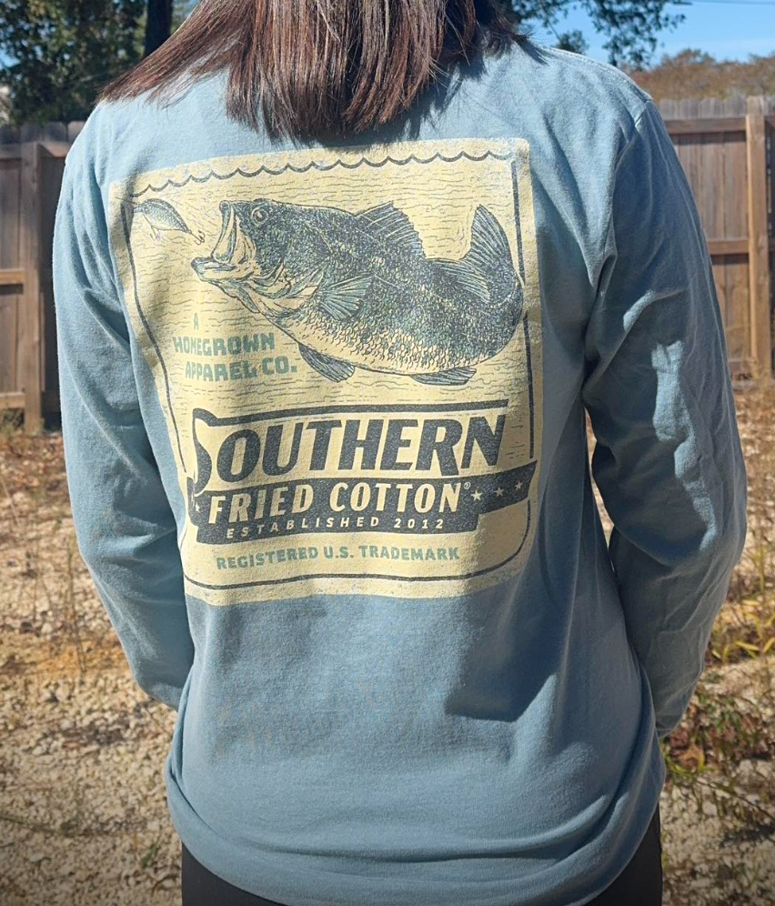 Southern Fried Cotton Old School Bass L/S TEE Shirt