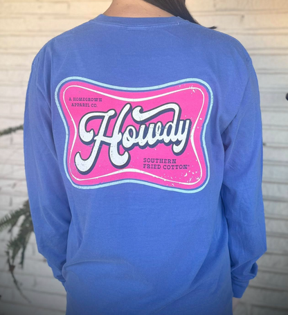 Southern Fried Cotton Women's Howdy L/S TEE Shirt