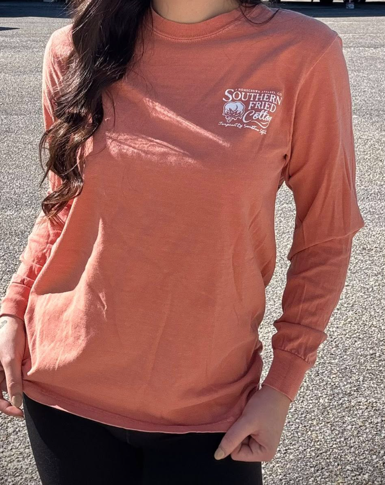 Southern Fried Cotton Women's Barnyard Beauties L/S TEE Shirt