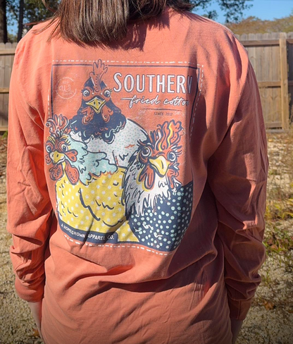 Southern Fried Cotton Women's Barnyard Beauties L/S TEE Shirt