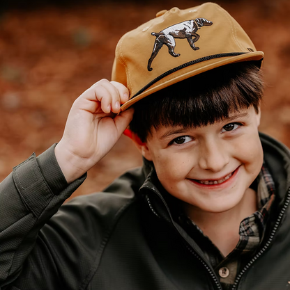Fieldstone Outdoors Youth Embroidered Pointer Rope Flat Bill Snapback Hat