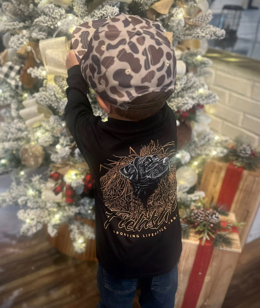 Fieldstone Outdoors Youth Black Lab Blind L/S TEE Shirt