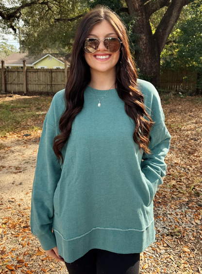 Southern Fried Cotton Women's The One on Repeat Oversized Crewneck