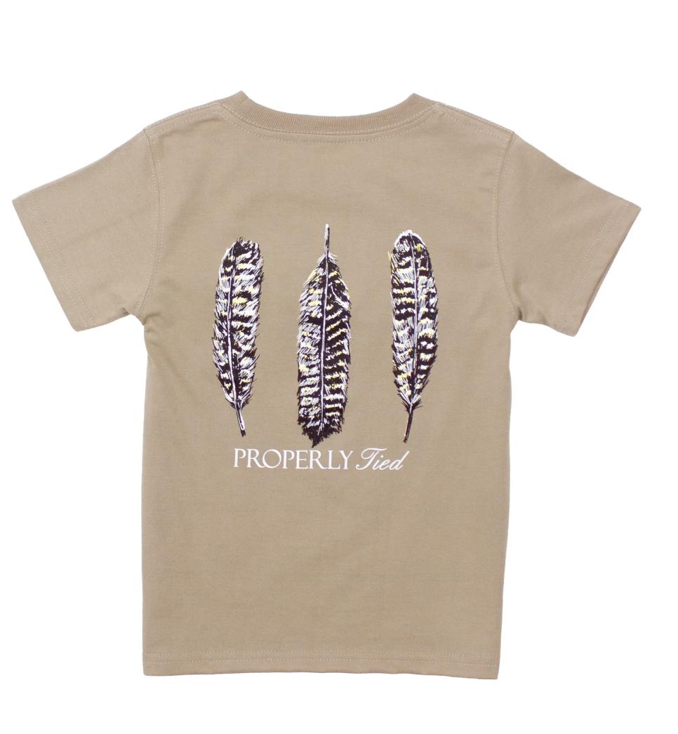 Properly Tied Baby Triple Feather S/S TEE Shirt