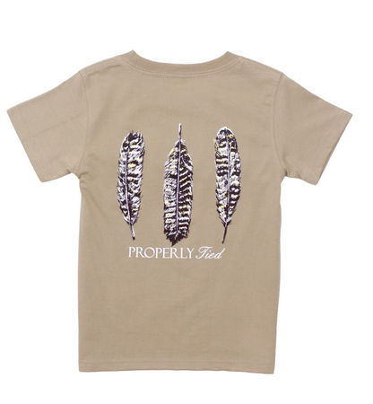 Properly Tied Youth Triple Feather S/S TEE Shirt