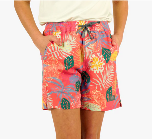 Aftco Youth Strike Printed Short Swim Trunks