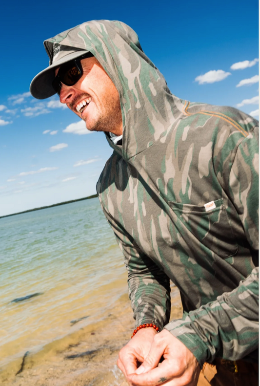 Marsh Wear Apparel Men's Buxton Hagood Hood Knitted Performance L/S Shirt