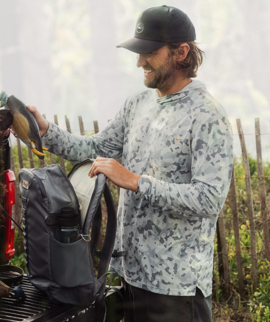 Marsh Wear Apparel Men's Buxton Hagood Hood Knitted Performance L/S Shirt