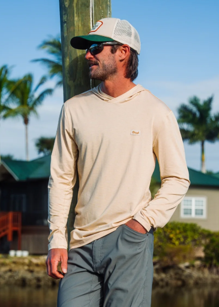 Marsh Wear Apparel Men's High Noon Hooded Regular Knitted Performance L/S Shirt