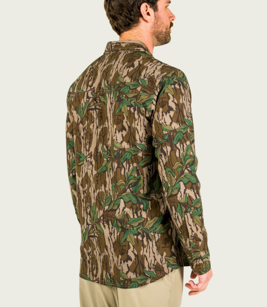 Marsh Wear Apparel Lenwood Mossy Oak L/S Button Down Shirt