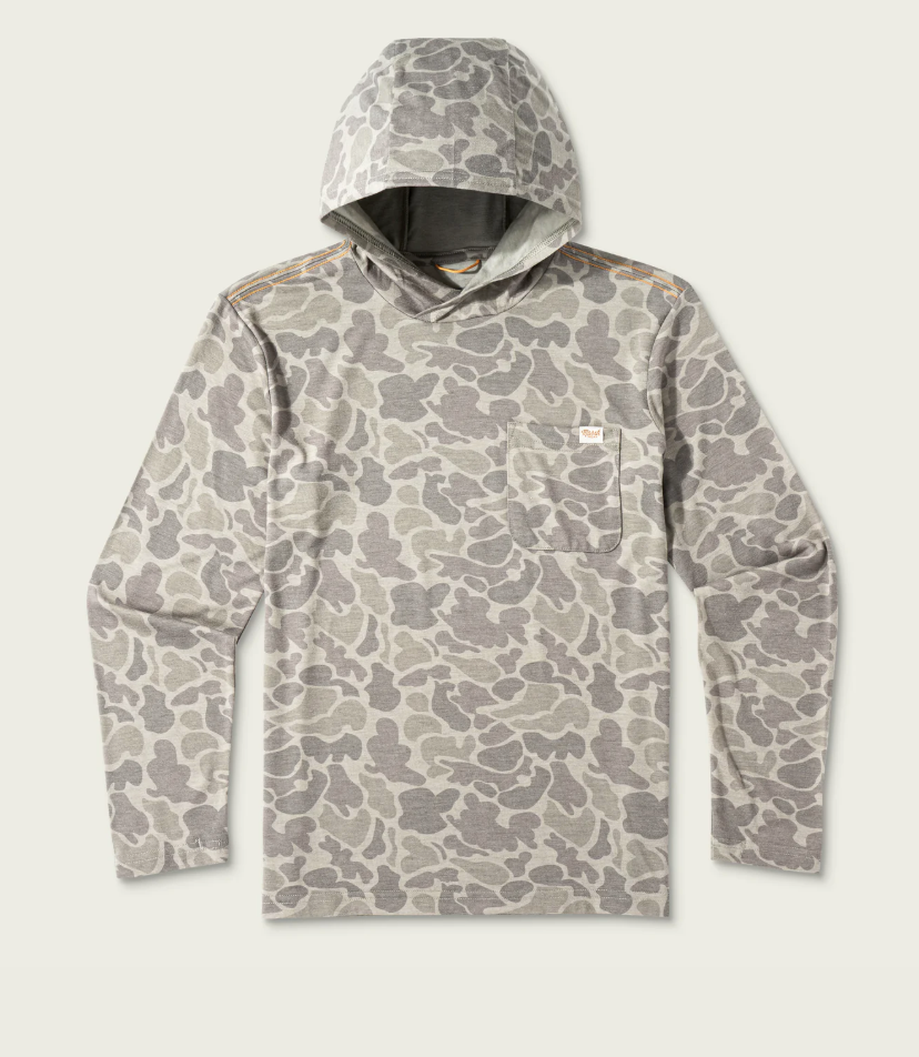 Marsh Wear Apparel Youth Buxton Hagood Hooded Knitted Perf L/S Shirt