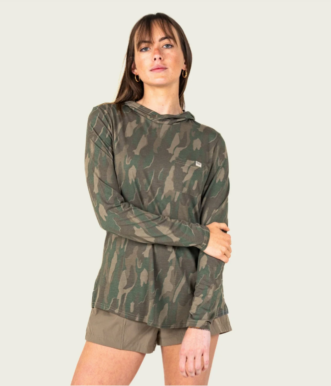 Marsh Wear Apparel Women's Buxton Hagood Hood Knitted L/S Shirt