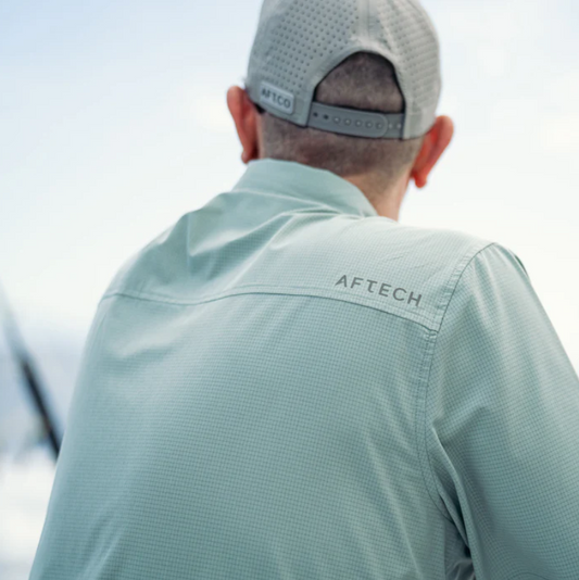 Aftco Men's Air O Mesh Tech S/S Button Down Shirt