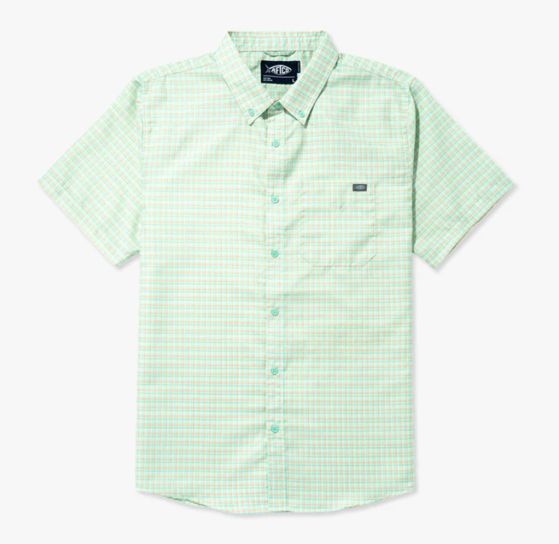 Aftco Men's Dorsal Button Up S/S Shirt