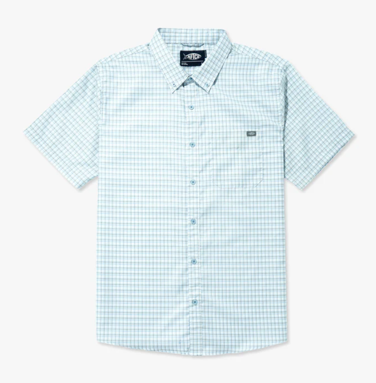 Aftco Men's Dorsal Button Up S/S Shirt